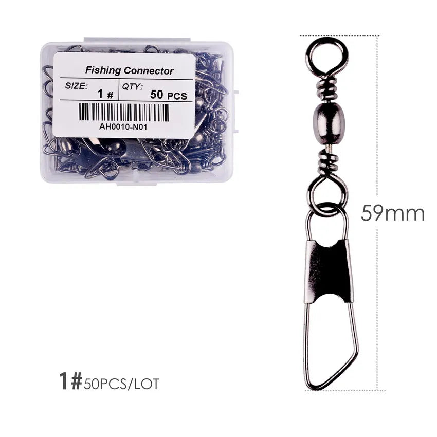Kit 50 pçs Conector de Anzol Interlock