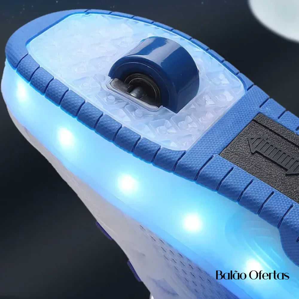 Tênis Infantil Pumello com Rodinhas e Luzes LED - Promoção Kids