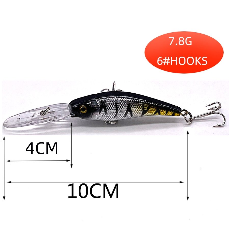 Conjunto 5 Iscas JerkBait - 5 a 11cm - 4 a 12g - Meia Água/Fundo/Superfície