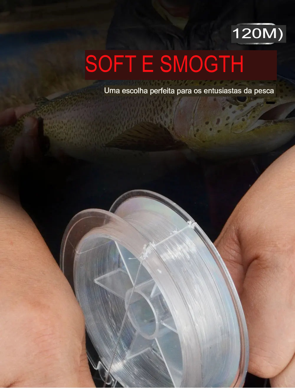 Linha Monofilamento Fluoro Carbon 120M