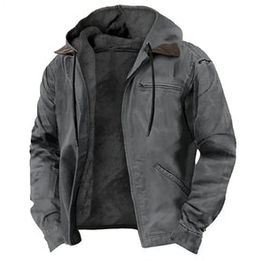 Jaqueta Masculina Para Inverno Fleece com Capuz - (Promoção de Inverno 2025)