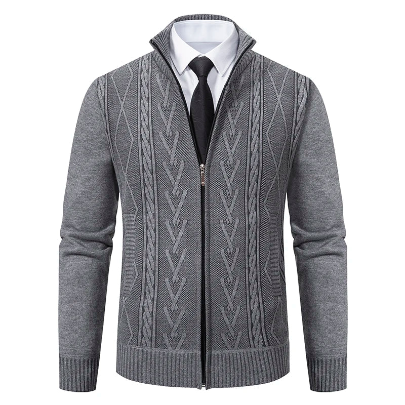 Casaco Masculino Casual De Inverno De Malha - Promoção de Inverno 2025