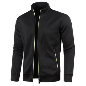 Casaco Masculino De Frio Com Zíper E Gola Em Pé - Promoção de Inverno 2025