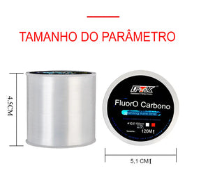 Linha Monofilamento Fluoro Carbon 120M