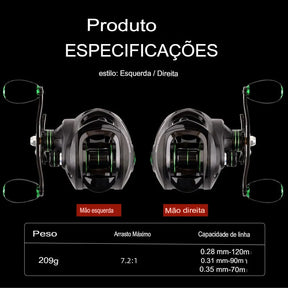 Carretilha Dragon UV200 Drag 10kg lançamento 2023